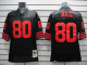 Men's Mitchell And Ness San Francisco 49ers Jerry Rice #80 Stitched Black NFL Jersey