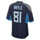 Men's Tennessee Titans Josh Whyle Nike  Navy Team Game Jersey