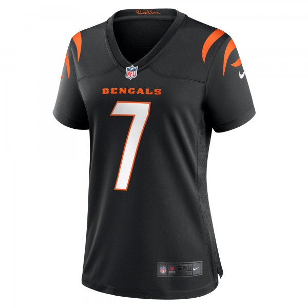 Women's Cincinnati Bengals Will Grier Nike  Black Team Game Jersey