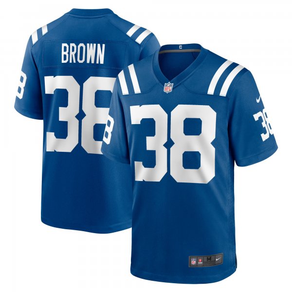 Men's Indianapolis Colts Pharaoh Brown Nike Royal Game Player Jersey