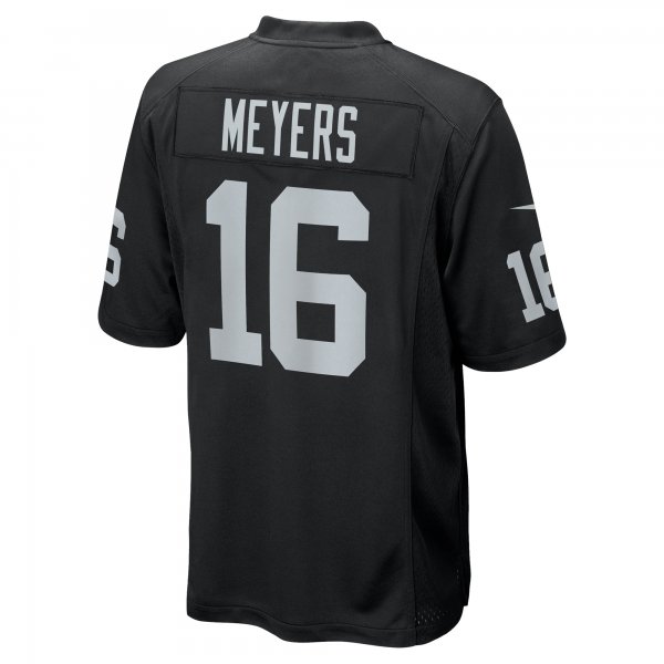 Men's Las Vegas Raiders Jakobi Meyers Nike Black Game Player Jersey