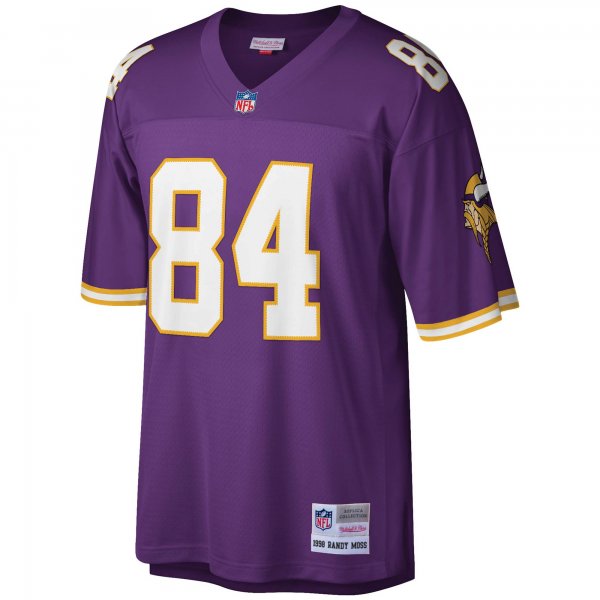 Men's Minnesota Vikings Randy Moss Mitchell & Ness Purple Legacy Replica Jersey