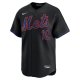 Men's New York Mets Francisco Lindor Nike Black Alternate Limited Player Jersey