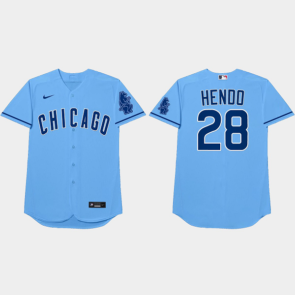 Kyle Hendricks Nickname Cubs 2021 Players Weekend Hendo Blue Men's Jersey