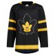 Men's adidas Black Toronto Maple Leafs x drew house Alternate Blank Jersey