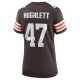 Women's Cleveland Browns Charley Hughlett Nike Brown Game Jersey