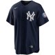 Men's New York Yankees Derek Jeter Nike Navy 2020 Hall of Fame Induction Alternate Replica Player Name Jersey