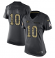 Nike San Francisco 49ers #10 Jimmy Garoppolo Women's Limited Black 2016 Salute to Service NFL Jersey