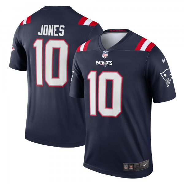 Men's New England Patriots Mac Jones Nike Navy Legend Jersey