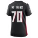 Women's Atlanta Falcons Jake Matthews Nike Black Game Jersey