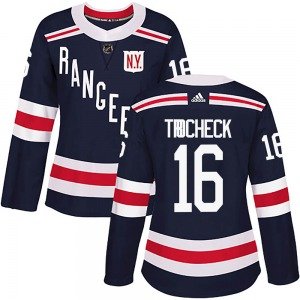 Women's New York Rangers #16 Vincent Trocheck Navy 2018 Winter Classic Home Adidas NHL Jersey