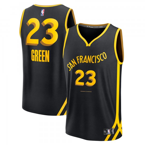 Men's Golden State Warriors Draymond Green Fanatics Black Fast Break Jersey - City Edition