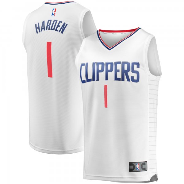 Men's LA Clippers James Harden Fanatics White Fast Break Player Jersey - Association Edition