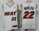 Men's Miami Heat #22 Jimmy Butler White 2021 Nike Swingman Stitched NBA Jersey With The NEW Sponsor Logo