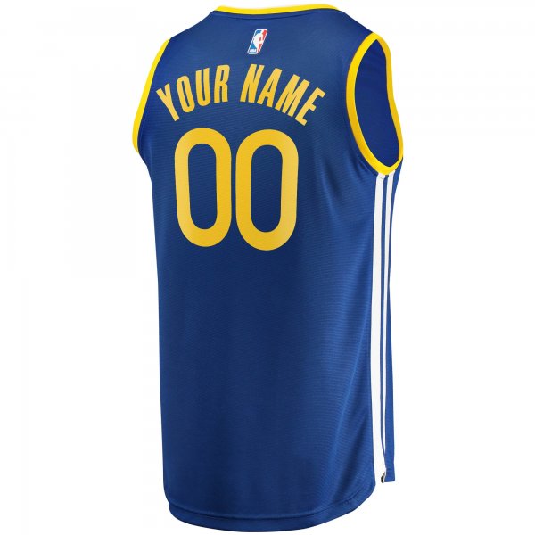 Men's Golden State Warriors Fanatics Royal Fast Break Custom Replica Jersey - Icon Edition