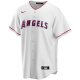 Men's Los Angeles Angels Nike White Home Replica Custom Jersey