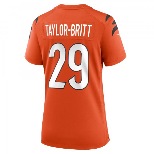 Women's Cincinnati Bengals Cam Taylor-Britt Nike  Orange Alternate Game Jersey