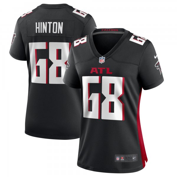 Women's Atlanta Falcons Kyle Hinton Nike  Black Team Game Jersey