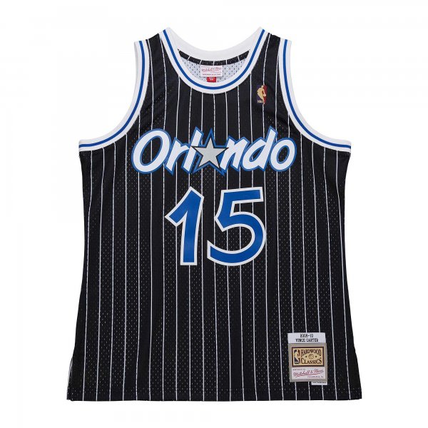 Men's Orlando Magic Vince Carter Mitchell & Ness Black 2009/10 Hardwood Classics Swingman Jersey