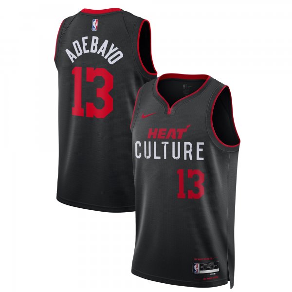 Unisex Miami Heat Bam Adebayo Nike Black 2023/24 Swingman Jersey - City Edition