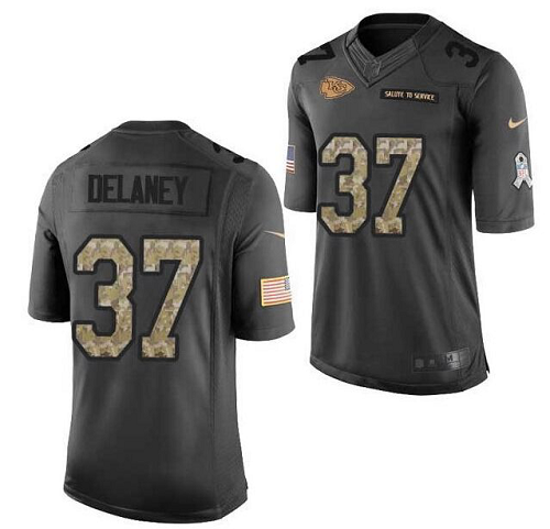 Men's Nike Kansas City #37 Joe Delaney Salute To ServiceNFL Jersey