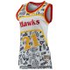 Women's Atlanta Hawks Dominique Wilkins Mitchell & Ness White 1986 Doodle Swingman Jersey