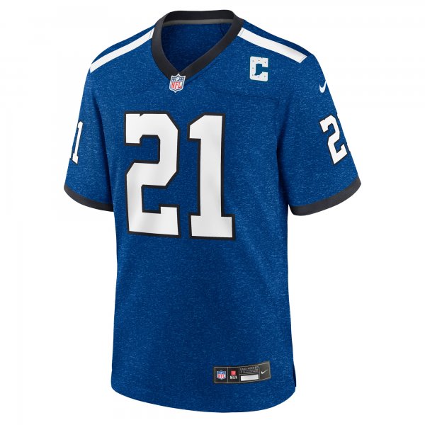 Men's Indianapolis Colts Zack Moss Nike Royal Indiana Nights Alternate Game Jersey