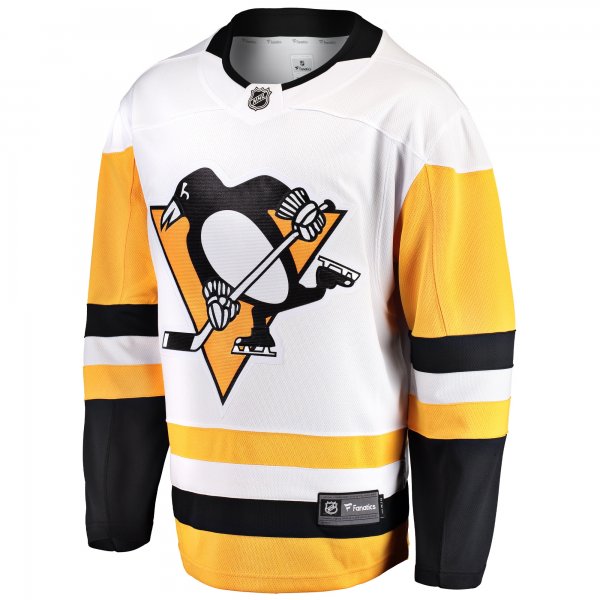 Men's Pittsburgh Penguins Fanatics White Breakaway Away Jersey