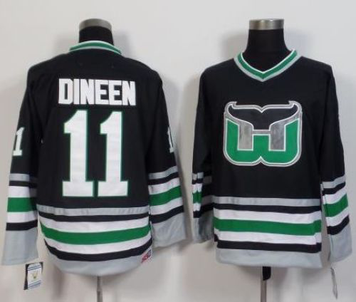 Hartford Whalers #11 Kevin Dineen Black CCM Throwback Stitched NHL Jersey