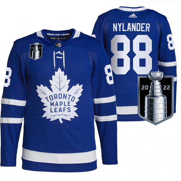 Men's William Nylander Toronto Maple Leafs 2022 Stanley Cup Playoffs Royal #88 Jersey