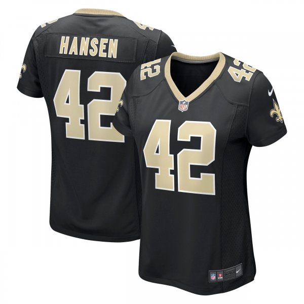 Women's New Orleans Saints Chase Hansen Nike Black Game Jersey