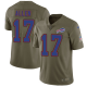 Nike Buffalo Bills #17 Josh Allen Olive Men's Stitched NFL Limited 2017 Salute To Service Jersey