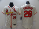 Men St.Louis Cardinals #28 Arenado Cream Elite Nike MLB Jerseys