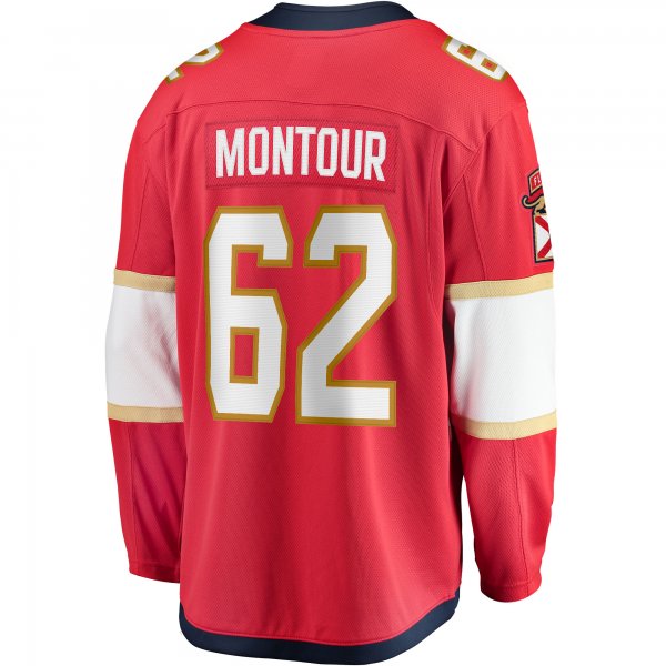 Men's Florida Panthers Brandon Montour Fanatics Red Home Breakaway Player Jersey