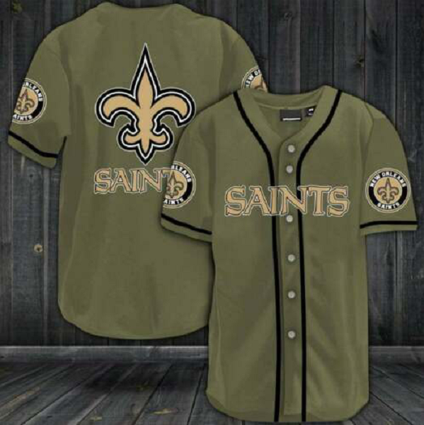 New Orleans Saints NFL 3D Digital Printed Fashion Baseball Legend Jersey