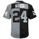 Youth Las Vegas Raiders Charles Woodson Mitchell & Ness Black/Silver Split Legacy Jersey