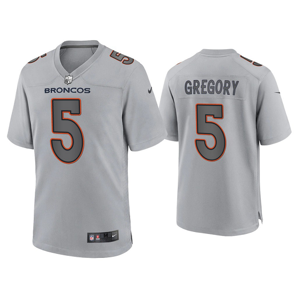 Men's Denver Broncos Randy Gregory Gray Atmosphere Fashion Game Jersey