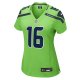 Women's Seattle Seahawks Tyler Lockett Nike Neon Green  Game Jersey