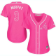 Atlanta Braves #3 Dale Murphy Pink Fashion Women's Stitched MLB Jersey