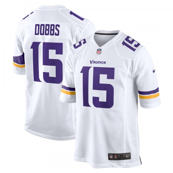 Men's Minnesota Vikings Joshua Dobbs Nike White Game Jersey