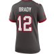 Women's Tampa Bay Buccaneers Tom Brady Nike Pewter Alternate Game Jersey