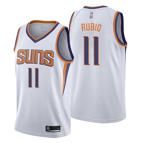 Phoenix Suns #11 Ricky Rubio White NBA Swingman Association Edition Jersey