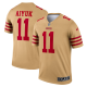 Men's San Francisco 49ers Brandon Aiyuk Nike Gold Inverted Legend Jersey-(2022 New Style)