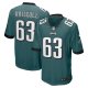 Men's Philadelphia Eagles Jack Driscoll Nike Midnight Green Game Jersey