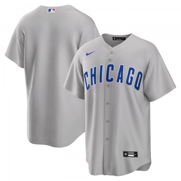 Men's Chicago Cubs Nike Gray Road Replica Team Jersey