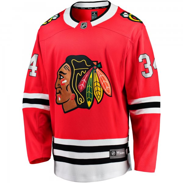 Men's Chicago Blackhawks Petr Mrazek Fanatics Red Home Breakaway Jersey