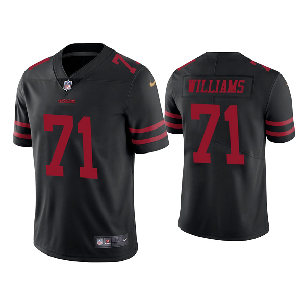 Men's Vapor Limited Trent Williams 49ers Black Jersey