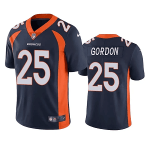 Men's Denver Broncos #25 Melvin Gordon III Navy Vapor NFL Jersey