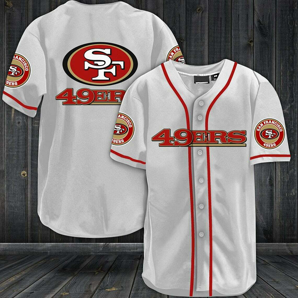 San Francisco 49ers NFL 3D Digital Printed Fashion Baseball Legend Jersey