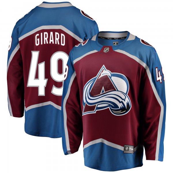 Men's Colorado Avalanche Samuel Girard Fanatics Burgundy Breakaway Player Jersey